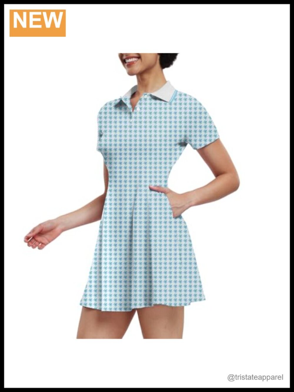 Tennis Dress Short Sleeve Golf Workout Athletic Dress with Shorts